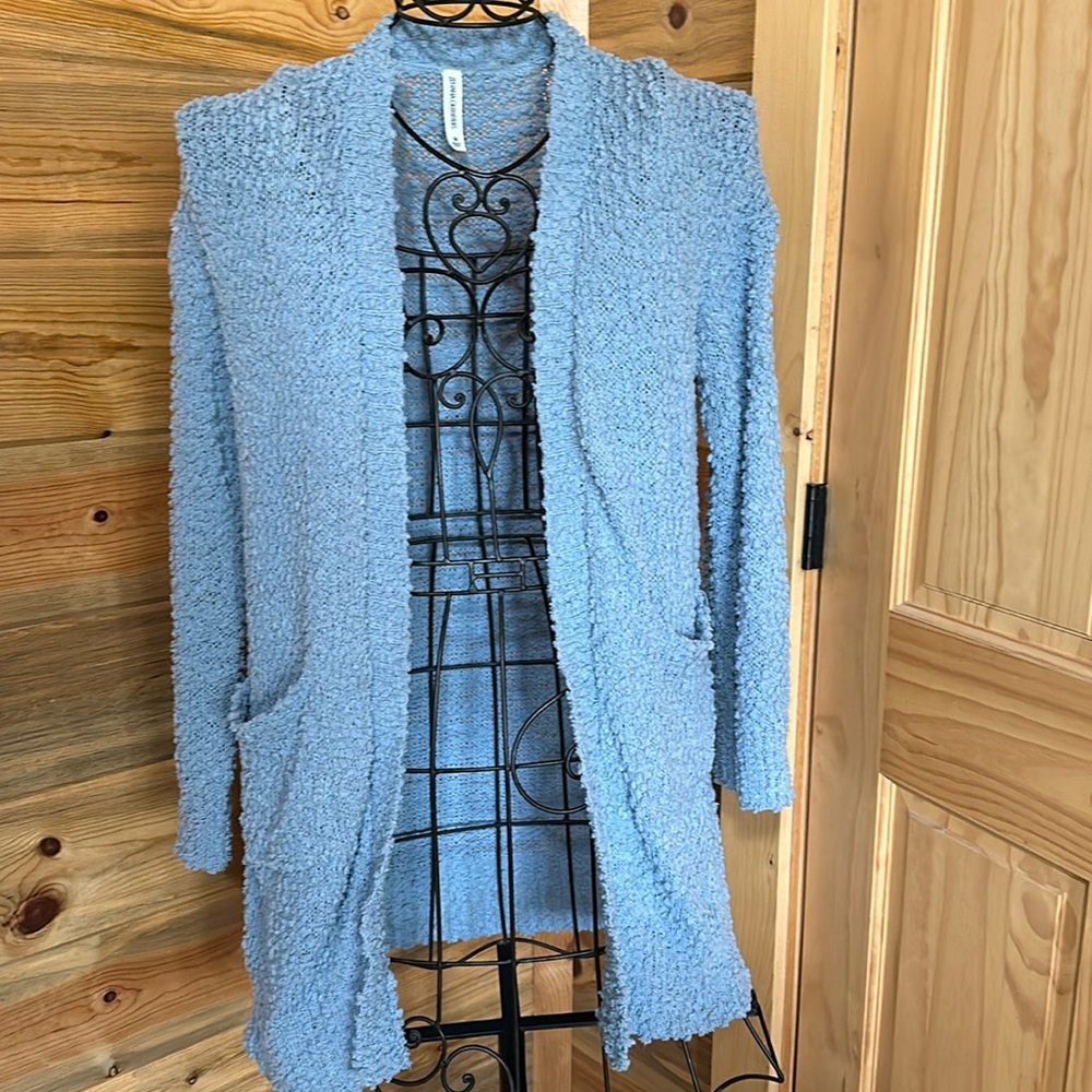Zenana open front popcorn cardigan